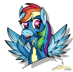 Size: 1000x978 | Tagged: safe, artist:whirlwindflux, rainbow dash, pegasus, pony, g4, clothes, heart eyes, simple background, solo, uniform, white background, wingding eyes, wonderbolts, wonderbolts uniform