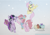 Size: 1721x1200 | Tagged: safe, artist:muffins4everypony, fluttershy, pinkie pie, twilight sparkle, alicorn, earth pony, pegasus, pony, g4, book, christmas, clothes, cute, earmuffs, eyes closed, hearth's warming, holiday, hug, implied applejack, implied rainbow dash, implied rarity, levitation, magic, plushie, present, scarf, shyabetes, sled, smiling, snow, snowfall, telekinesis, twilight sparkle (alicorn)