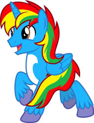 Size: 4000x5226 | Tagged: safe, artist:melisareb, oc, oc only, oc:shield wing, alicorn, pony, 2022 community collab, derpibooru community collaboration, absurd resolution, alicorn oc, happy, horn, male, raised hoof, show accurate, simple background, solo, stallicorn, stallion, transparent background, unshorn fetlocks, vector, wings