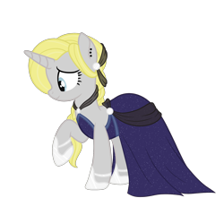 Size: 1700x1700 | Tagged: safe, artist:katelynleeann42, oc, oc only, oc:moon beam, pony, unicorn, clothes, dress, female, gala dress, mare, show accurate, simple background, solo, transparent background