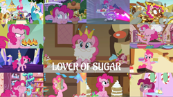Size: 1978x1113 | Tagged: safe, edit, edited screencap, editor:quoterific, screencap, applejack, braeburn, cup cake, donut joe, fili-second, fluttershy, gummy, gustave le grande, mulia mild, pinkie pie, princess celestia, rarity, twilight sparkle, alicorn, pegasus, pony, unicorn, a bird in the hoof, castle sweet castle, g4, mmmystery on the friendship express, no second prances, not asking for trouble, power ponies (episode), secret of my excess, secrets and pies, she's all yak, swarm of the century, the lost treasure of griffonstone, the summer sun setback, the washouts (episode), angry, cake, collage, crown, cupcake, eyes closed, female, fire, food, jewelry, open mouth, power ponies, regalia, running, shocked, teeth, unicorn twilight