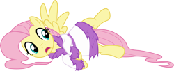 Size: 7358x3000 | Tagged: safe, artist:cloudy glow, fluttershy, pegasus, pony, g4, hurricane fluttershy, .ai available, bathrobe, clothes, female, mare, raised leg, robe, simple background, solo, transparent background, vector