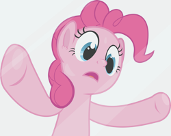 Size: 6000x4770 | Tagged: safe, artist:frownfactory, pinkie pie, earth pony, pony, g4, the gift of the maud pie, absurd resolution, against glass, female, glass, mare, show accurate, simple background, solo, transparent background, vector