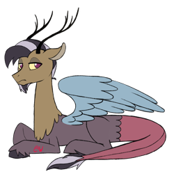 Size: 2000x2000 | Tagged: safe, artist:chelseawest, oc, oc only, draconequus, hybrid, draconequus oc, high res, interspecies offspring, lying down, male, offspring, parent:discord, parent:inky rose, prone, simple background, solo, transparent background