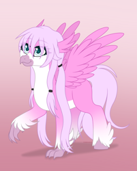 Size: 2689x3346 | Tagged: safe, artist:starshade, oc, oc only, oc:azalea ripple, hippogriff, commission, female, heart, heart eyes, high res, hippogriff oc, lightly watermarked, mare, solo, watermark, wingding eyes