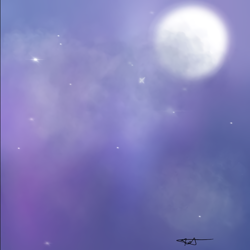 Size: 1080x1079 | Tagged: safe, artist:rapunzelights, equestria girls, g4, comic, full moon, moon, night, no pony, outdoors, signature, stars