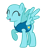 Size: 768x768 | Tagged: safe, artist:tianalover36, pegasus, pony, g4, my little pony: friendship is magic, season 1, winter wrap up, bald, base, eyelashes, eyes closed, female, mare, open mouth, patch, raised hoof, simple background, smiling, solo, sun, transparent background, weather team, winter wrap up vest