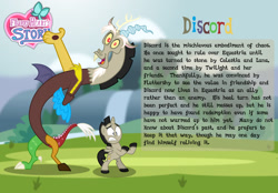 Size: 1280x893 | Tagged: safe, artist:aleximusprime, discord, alicorn, draconequus, pony, flurry heart's story, g4, accord (alicorn), card, colt, male, male alicorn, young discord
