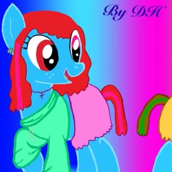 Size: 717x717 | Tagged: artist needed, source needed, safe, oc, oc only, pony, eyestrain warning, needs more saturation, solo