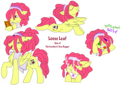 Size: 1000x700 | Tagged: safe, artist:zee-stitch, oc, oc only, oc:loose leaf, pegasus, pony, cup, implied drug use, magical lesbian spawn, male, offspring, parent:fluttershy, parent:tree hugger, parents:flutterhugger, simple background, solo, stallion, stretching, swirly eyes, teacup, white background