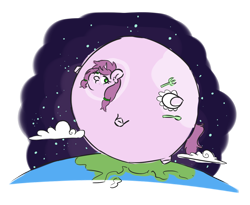 Size: 1100x900 | Tagged: safe, artist:threetwotwo32232, oc, oc:mulberry tart, pony, inflation, simple background, transparent background