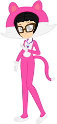 Size: 519x1132 | Tagged: safe, artist:ketrin29, artist:user15432, oc, oc:aaliyah, cat, human, equestria girls, g4, aaliyah, amulet, animal costume, barely eqg related, base used, cat costume, cat ears, cat tail, clothes, costume, crossover, equestria girls style, equestria girls-ified, glasses, gloves, jewelry, looking at you, necklace, nintendo, paw gloves, paws, solo, super mario 3d world, super mario bros., tail