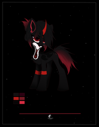 Size: 2500x3204 | Tagged: safe, artist:sinigam41, oc, oc only, oc:alnair (ice1517), pony, unicorn, chest fluff, constellation pony, curved horn, female, high res, horn, mare, markings, reference sheet, scar, solo, tattoo
