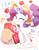 Size: 1200x1550 | Tagged: dead source, safe, artist:fuyugi, rarity, pony, unicorn, g4, bag, blushing, chocolate, cute, eyes closed, female, food, glowing horn, happy, hat, heart, holiday, horn, magic, mare, music notes, raribetes, shopping bag, simple background, smiling, solo, telekinesis, valentine's day