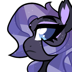 Size: 900x900 | Tagged: safe, artist:renhorse, oc, oc only, oc:midnight wing, pony, bust, female, mare, portrait, simple background, solo, transparent background