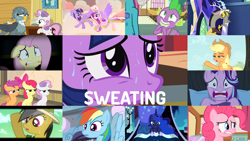 Size: 1964x1105 | Tagged: safe, edit, edited screencap, editor:quoterific, screencap, apple bloom, applejack, daring do, discord, fluttershy, gabby, pinkie pie, princess cadance, princess ember, princess luna, rainbow dash, scootaloo, spike, starlight glimmer, sweetie belle, twilight sparkle, alicorn, draconequus, dragon, earth pony, griffon, pegasus, pony, unicorn, do princesses dream of magic sheep, g4, it's about time, read it and weep, scare master, simple ways, somepony to watch over me, testing testing 1-2-3, the cutie pox, the fault in our cutie marks, three's a crowd, to where and back again, triple threat, what about discord?, applejack's hat, bow, compilation, cowboy hat, cutie mark crusaders, dragoness, duo, duo female, female, floppy ears, flying, golden oaks library, gritted teeth, hat, male, nightmare, open mouth, safari hat, sugarcube corner, sweat, trio, trio female, twilight sparkle (alicorn), twilight's castle, unamused, unicorn twilight, wall of tags