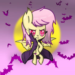 Size: 500x500 | Tagged: safe, fluttershy, bat pony, pony, g4, bat ponified, cute, flutterbat, race swap, shyabates, shyabetes, solo