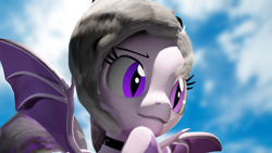 Size: 3840x2160 | Tagged: safe, artist:mrwithered, oc, oc only, bat pony, pony, 3d, female, high res, mare, solo