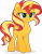 Size: 3198x4090 | Tagged: dead source, safe, artist:inaactive, sunset shimmer, pony, unicorn, g4, my little pony: the movie, female, mare, movie accurate, raised hoof, serious, serious face, simple background, transparent background, vector