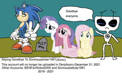 Size: 800x526 | Tagged: safe, artist:benfanrobot2000, artist:sonicsuperstar1991, fluttershy, pinkie pie, rarity, g4, 1000 hours in ms paint, it came from deviantart, male, rest in peace, reupload, sad, sonic the hedgehog, sonic the hedgehog (series)