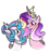 Size: 1280x1388 | Tagged: safe, artist:stellamoonshineyt, princess cadance, princess flurry heart, pony, g4, female, mother and child, mother and daughter, obtrusive watermark, older, simple background, transparent background, watermark