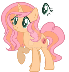 Size: 1024x1077 | Tagged: safe, artist:choisky13, oc, oc only, oc:apple yogurt cake, pony, unicorn, base used, female, horn, mare, offspring, parent:big macintosh, parent:fluttershy, parents:fluttermac, raised hoof, simple background, smiling, solo, transparent background, unicorn oc