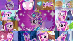 Size: 1978x1113 | Tagged: safe, edit, edited screencap, editor:quoterific, screencap, princess cadance, spike, twilight sparkle, alicorn, dragon, pony, unicorn, a canterlot wedding, equestria games (episode), g4, games ponies play, once upon a zeppelin, princess spike, slice of life (episode), the beginning of the end, the crystal empire, the times they are a changeling, three's a crowd, twilight's kingdom, collage, crown, dragons riding ponies, eyes closed, female, filly, filly twilight sparkle, flying, glowing eyes, glowing horn, horn, jewelry, magic, magic aura, male, open mouth, physique difference, regalia, riding, sitting, slender, swing set, thin, unicorn twilight, younger