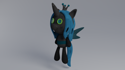 Size: 3840x2160 | Tagged: safe, artist:dieanondie, queen chrysalis, changeling, g4, 3d, blender, cute, cutealis, female, high res, solo