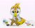 Size: 2263x1854 | Tagged: safe, artist:joestick, derpibooru exclusive, editor:vedont, oc, oc only, oc:beaky, oc:brave blossom, griffon, pegasus, pony, fanfic:yellow feathers, brush, colored, figure, paint, paintbrush, solo, toy, wood