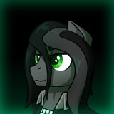 Size: 160x160 | Tagged: safe, artist:dipfanken, oc, oc:dip fanken, pony, fallout equestria, game: fallout equestria: remains, bust, clothes, cropped, game screencap, gradient background, smiling, solo