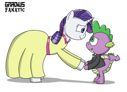 Size: 1500x1087 | Tagged: safe, artist:gradiusfanatic, rarity, spike, dragon, pony, unicorn, g4, female, hearts and hooves day, male, ship:sparity, shipping, straight