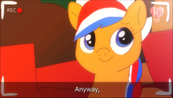 Size: 1280x720 | Tagged: safe, oc, oc only, oc:ember, oc:ember (hwcon), pony, hearth's warming con, solo, youtube link