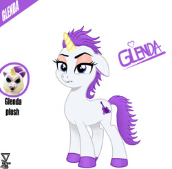 Size: 1280x1262 | Tagged: safe, artist:theretroart88, oc, oc only, pony, unicorn, feisty pets, female, glenda glitterpoop, solo