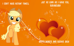 Size: 1210x756 | Tagged: safe, artist:mlpfan3991, applejack, earth pony, pony, g4, hearts and hooves day, holiday, valentine's day, valentine's day card