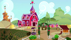 Size: 1280x720 | Tagged: safe, screencap, g4, hearts and hooves day (episode), background, no pony, ponyville, scenic ponyville, sweet apple acres