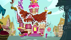 Size: 1280x720 | Tagged: safe, screencap, g4, hearts and hooves day (episode), season 2, background, no pony, ponyville, scenic ponyville, sugarcube corner
