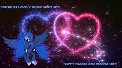 Size: 852x480 | Tagged: safe, artist:mlpfan3991, princess luna, alicorn, pony, g4, hearts and hooves day, holiday, valentine's day, valentine's day card