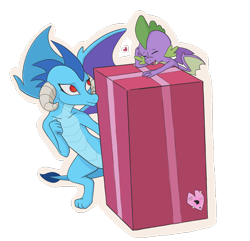 Size: 1576x1522 | Tagged: source needed, safe, anonymous artist, princess ember, spike, dragon, g4, dragoness, eyes closed, female, heart, male, ship:emberspike, shipping, simple background, straight, transparent background, winged spike, wings