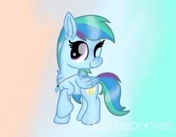 Size: 598x465 | Tagged: safe, artist:lillycloudart, oc, oc only, oc:lily cloud, pegasus, pony, abstract background, chest fluff, eyelashes, female, jewelry, mare, necklace, one eye closed, pegasus oc, solo, wings, wink