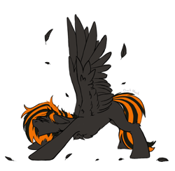 Size: 3564x3494 | Tagged: safe, artist:dorkmark, oc, oc only, oc:mayday, pegasus, pony, feather, high res, molting, pulling, sleepy, solo, wings, yawn