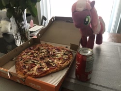 Size: 2048x1536 | Tagged: safe, artist:horsedude, cheerilee, earth pony, pony, g4, cheese pizza, coca-cola, coke, drink, food, forever alone, heart, holiday, meme, pizza, soda, valentine's day, waifu dinner