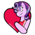 Size: 482x482 | Tagged: safe, artist:darka01, starlight glimmer, pony, unicorn, g4, heart, holiday, solo, valentine's day