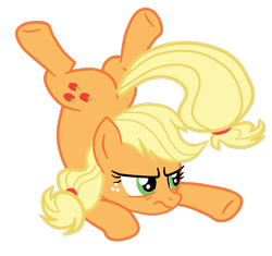 Size: 913x858 | Tagged: safe, artist:gmaplay, applejack, earth pony, pony, father knows beast, g4, applejack is not amused, ass up, face down ass up, silly, silly pony, simple background, solo, transparent background, unamused, who's a silly pony