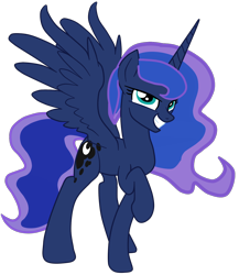 Size: 1476x1699 | Tagged: safe, artist:gmaplay, artist:kp-shadowsquirrel, princess luna, alicorn, pony, g4, comics, simple background, solo, transparent background