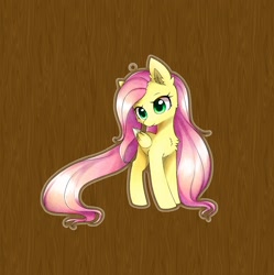 Size: 2036x2048 | Tagged: safe, alternate version, artist:aleurajan, fluttershy, pegasus, pony, g4, chest fluff, ear fluff, eyelashes, female, high res, mare, solo, wings