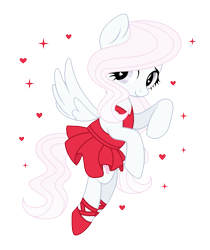 Size: 1597x1905 | Tagged: safe, artist:darbypop1, oc, oc only, oc:bella bambina, pegasus, pony, ballerina, ballet, ballet slippers, clothes, dress, female, mare, shoes, simple background, solo, transparent background, tutu, tututiful