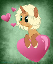 Size: 2605x3145 | Tagged: safe, artist:108-zeroforce, artist:starshade, oc, oc only, oc:vineyard gold, pony, unicorn, base used, commission, cute, female, heart, heart eyes, high res, mare, simple background, solo, wingding eyes, ych result