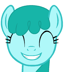 Size: 468x532 | Tagged: safe, artist:chebaccopepper, spring melody, sprinkle medley, pegasus, pony, g4, cute, eyes closed, female, grin, mare, simple background, smiling, solo, sprinklebetes, white background