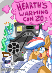 Size: 1024x1448 | Tagged: safe, artist:genolover, oc, oc:ember, oc:ember (hwcon), oc:glace (hwcon), hearth's warming con, hearth's warming con 2020, convention, netherlands