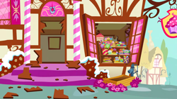 Size: 1280x720 | Tagged: safe, screencap, g4, hearts and hooves day (episode), season 2, background, no pony, ponyville, scenic ponyville, sugarcube corner